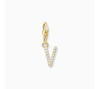 Thomas Sabo - 1985-414-14 - Charm - Femmes - 925er Argent plaqué or jaune - Lettre V