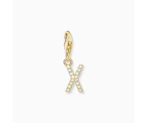 Thomas Sabo - 1987-414-14 - Charm - Femmes - 925er Argent plaqué or jaune - Lettre X