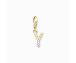 Thomas Sabo - 1988-414-14 - Charm - Femmes - 925er Argent plaqué or jaune - Lettre Y