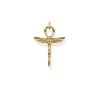 Thomas Sabo 3 Pendentif Ankh doré avec scarabée Argent Sterling 925, Doré Or Jaune 18 Carats PE778-414-39