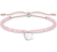 Thomas Sabo A1985-813-9 Bracelet Femme Perles roses avec cœur Argent