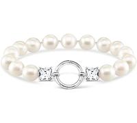 THOMAS SABO A2072-167-14-L15 Bracelet de perles pour femme en argent sterling 925, perles d'eau douce et zircone, longueur 15 cm, Mittelgroße, Argent sterling, Pas de gemme