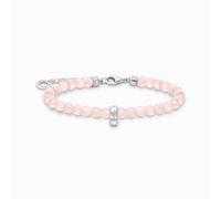 Thomas Sabo A2097-034-9 Bracelet à breloques Femme perles de quartz rose argent sterling