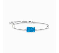 Thomas Sabo - A2151-052-1-L19V - Bracelet - Argent 925 - Femme - Ours doré bleu - 16-19cm