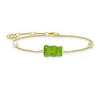 Thomas Sabo A21514456L19V Bracelet Argent 925 Femmes Goldbär vert 1619cm argent G