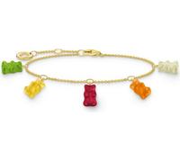 Thomas Sabo - A2152-413-7-L19V - Bracelet - Argent 925 - Femme - Ours doré multicolore - 16-19cm