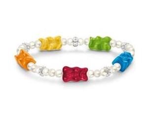 Thomas Sabo A21530527L17 Bracelet Argent 925 Femmes Goldbär multicolore 17cm G
