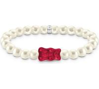 Thomas Sabo - A2154-017-10-L17 - Bracelet - Argent 925 - Femme - Ours doré rouge - 17cm