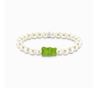 Thomas Sabo A2154-017-6-L15 Oursons d'or bracelet de perles vert 15 cm