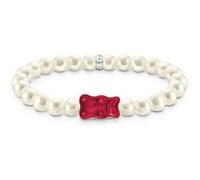 Thomas Sabo A215401710L17 Bracelet Argent 925 Femmes Goldbär rouge 17cm G