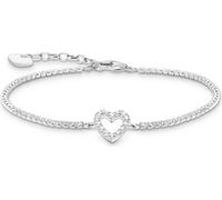 Thomas Sabo - A2177-051-14-L19V - Bracelet - Dames - Blanc étincelant - 16-19cm