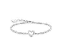 Thomas Sabo A2177-051-14-L19V Bracelet Tennis Argent cœur avec pierres blanches