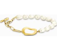 Thomas Sabo A2190-430-14-L19V Bracelet de perles Natural Beauty doré