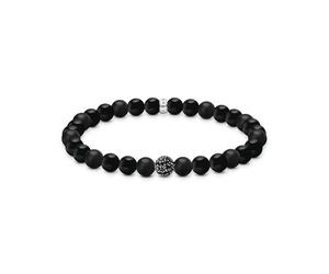 Thomas Sabo A2194-705-11-L21 Bracelet à perles en argent 925 recyclé Noir