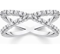 THOMAS SABO anneau "X-forme" argent zirconium TR2318-051-14