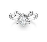 Thomas Sabo Bague avec nœud Taille 48 Argent 925 recyclé. Noir TR2481-643-14-48