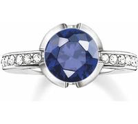 Thomas Sabo bague de doigt pour femme en argent 925 argent/bleu TR2035-050-32, taille de bague:52 (16.6)