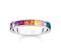 Thomas Sabo Bague Femme TR2403-477-7-54 Pierre Arc-en-ciel taille 54