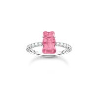 THOMAS SABO Bague HARIBO avec mini ours en or rose et pierres, taille 60