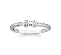 Thomas Sabo Femme Bague Infinity avec Pierres Blanches Argent Argent Sterling 925 TR2322-051-14