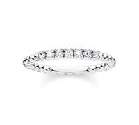 Thomas Sabo Femme Bague Perles vec Pierres Blanches Argent Argent Sterling 925 TR2323-051-14