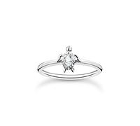 THOMAS SABO Bague tortue en argent sterling 925 TR2401, Ring Size 52, Argent sterling, Zircone cubique