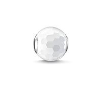 Thomas Sabo Perle Karma K0126-130-14 Argent sterling 925 Agate facettée blanche