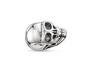 Thomas Sabo Bead tête de mort, petite Argent Sterling 925, Noirci