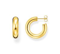 Thomas Sabo Bijoux Boucles D'Oreilles Femmes Créoles Chunky Petit Plaqué Or