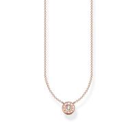 Thomas Sabo Bijoux Dames-Chaîne Cercle Avec Cristal Pierre Couleur Rosé Or