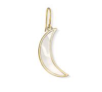 Thomas Sabo boucle d'oreille lune nacre Argent Sterling 925 ; Plaqué Or Jaune 18 Carats