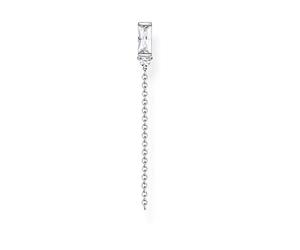 Thomas Sabo Boucle d'oreille unique pierre blanche argent Argent Sterling 925