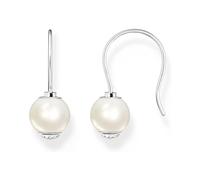 Thomas Sabo - Boucles d`oreilles paire crochets d`oreille avec perle de culture d`eau douce - Femme - Accessoires - Gris - Taille: ONE Size