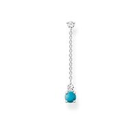 Thomas Sabo, Boucles d'oreille à bouton pression argent sterling Oxyde de Zirconium femme, Argenté, one size - H2180-405-17
