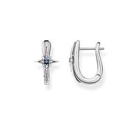 Thomas Sabo, Boucles d'oreille créoles argent sterling Oxyde de Zirconium femme, Argenté, 1,8cm - CR678-945-7
