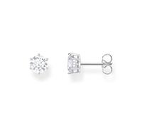 THOMAS SABO Boucles d'oreilles avec pierre blanche en argent 925 recyclé H2301-051-14, taille unique, Argent sterling Argent, Zircone cubique