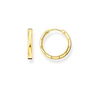 Thomas Sabo CR685-413-39 Boucles d'oreilles créoles pour femme en argent sterling 925 avec finition en or jaune 750, dimensions : 20 x 3 mm, 20x3 mm, Argent sterling, Pas de gemme