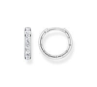THOMAS SABO Boucles d'Oreilles Créoles en Argent 925 avec Oxyde de Zirconium Blanc Diamètre 20 mm CR668-051-14, 20mm, Argent, Pas de gemme