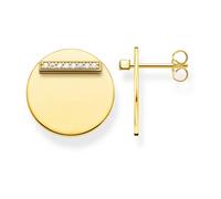 Thomas Sabo - Boucles d'oreilles en or avec zircone blanche - Femme - Accessoires - Jaune - Taille: ONE Size