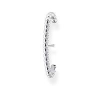 Thomas Sabo Boucles d'oreilles individuelles en argent sterling 925 avec boules H2154, 2,50 cm, Argent sterling, Non applicable