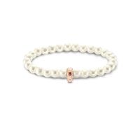 Thomas Sabo Bracelet à breloques en or rose X0284-428-14, 19.00 cm, Argent sterling, Perle