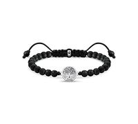 Thomas Sabo , Bracelet argent sterling Pas un bijou femme, Noir, 22cm - A2049-811-11-L22V