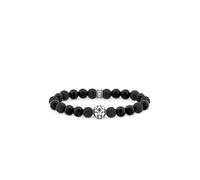 Thomas Sabo Bracelet 'Armband Obsidian Schwarz' noir, Taille 19 cm