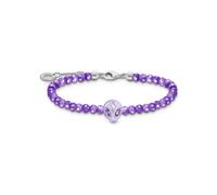 Thomas Sabo - Bracelet avec perle imitation améthyste - Femme - Accessoires - Violet - Taille: ONE Size