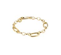 Thomas Sabo Bracelet 'Charm-Armband mit drei vergoldeten Connect-Gliedern' or, Taille 19 cm