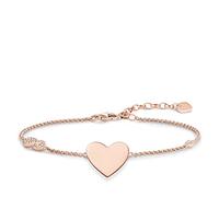 Thomas Sabo bracelet cœur et infini bracelet "cœur et infini" Argent Sterling 925 ; Plaqué Or Rose 18 Carats