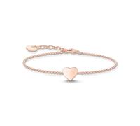 Thomas Sabo Bracelet cœur Or Rose Argent Sterling 925, Doré Or Rose 18 Carats
