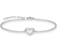 Thomas Sabo Bracelet Femme Coeur Blanc Zirconium Argent A1553-051-14