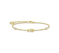 Thomas Sabo Bracelet A2061-414-14 hippocampe plaqué or jaune 750 19 cm Oxyde de zirconium