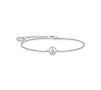 Thomas Sabo Bracelet peace avec pierres blanches argent Argent Sterling 925